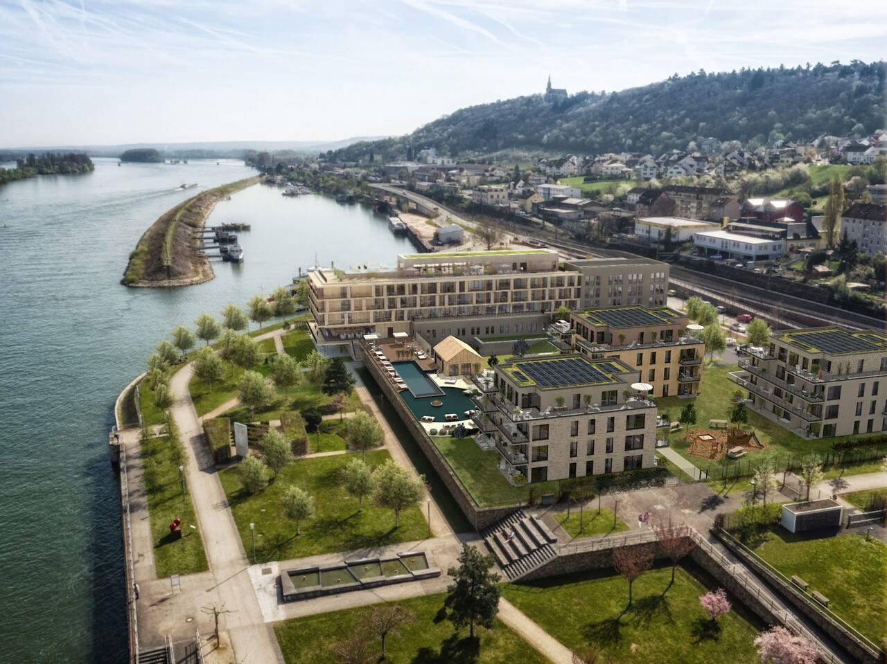 Haus 3 Vogelperspektive 3te Version mit Schwimmbad 20221213 HighRes